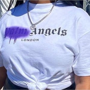 PURPLE PALM ANGELS SHIRT